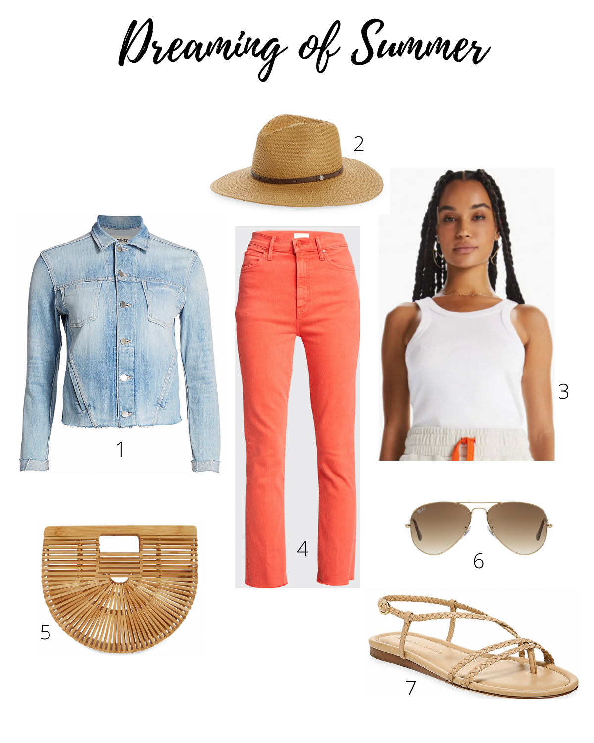 Are colored jeans in style, the summer style board.
