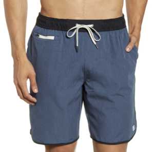 Vuori Banks swim trunks in blue 