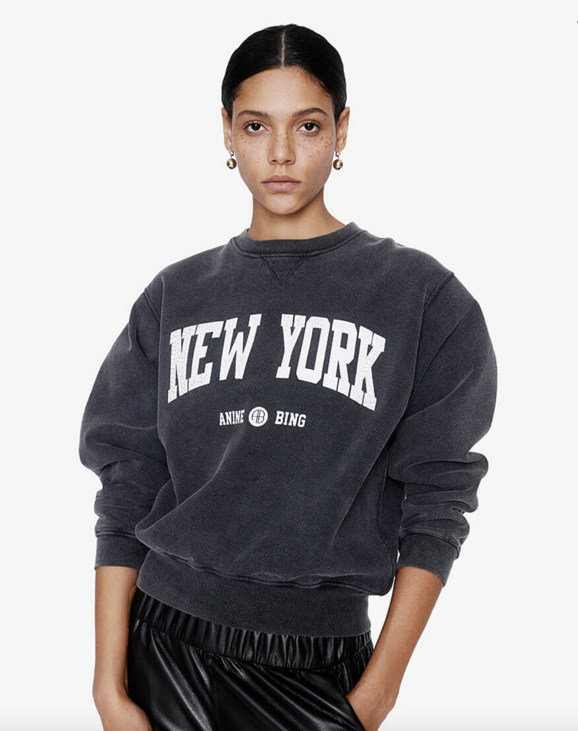Anine Bing New York sweatshirt.