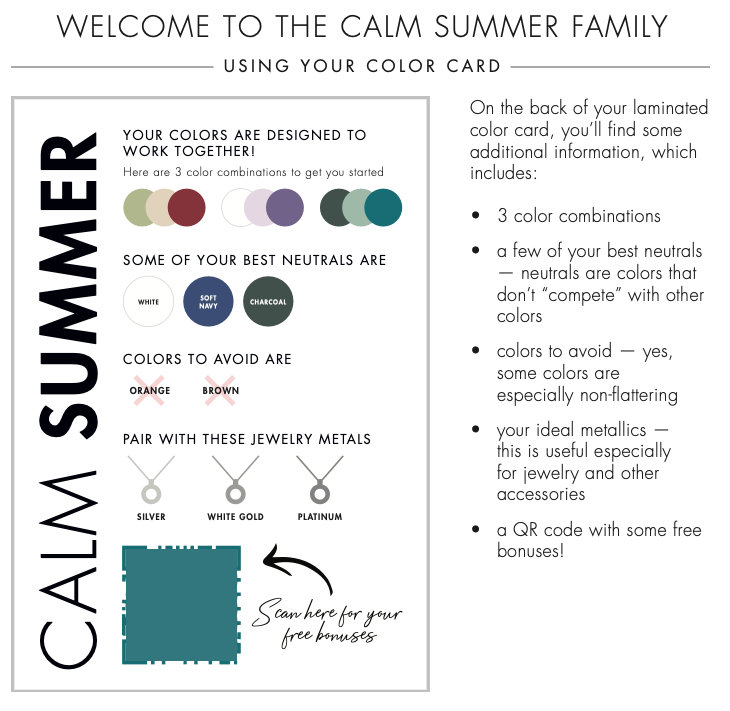 What Color Suits My Skin Tone : Calm Summer