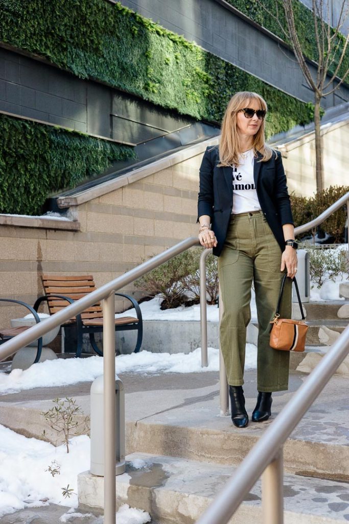 How to Wear Olive Green Pants- From Work to Weekend - Thrifty Wife Happy  Life