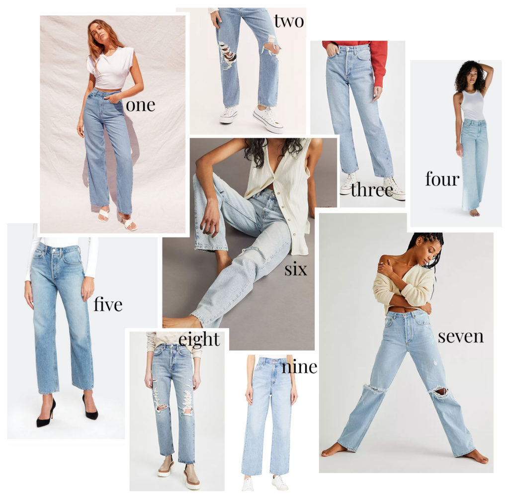 Our favorite 90s, boyfriend, baggy, ripped jeans for Spring 2021
