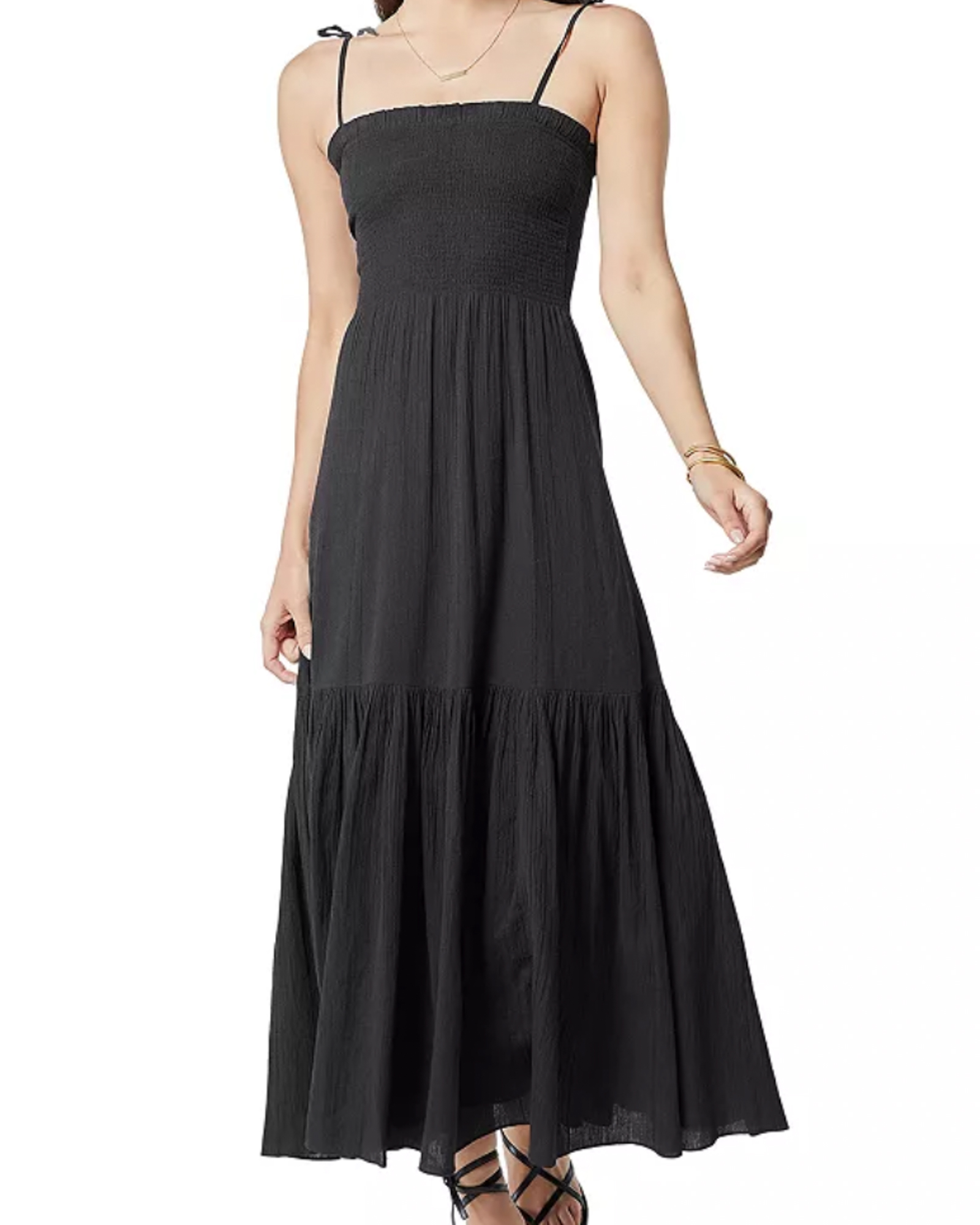 Joie Jailene Cotton Maxi Dress in black
