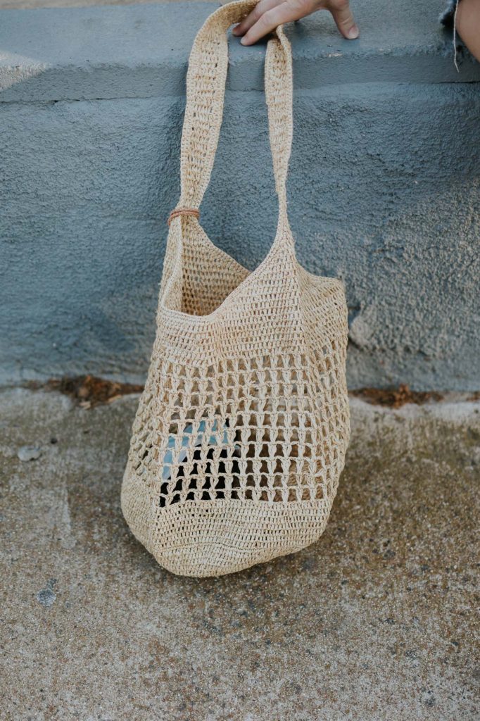 Mar Y Sol raffia bag for the beach.