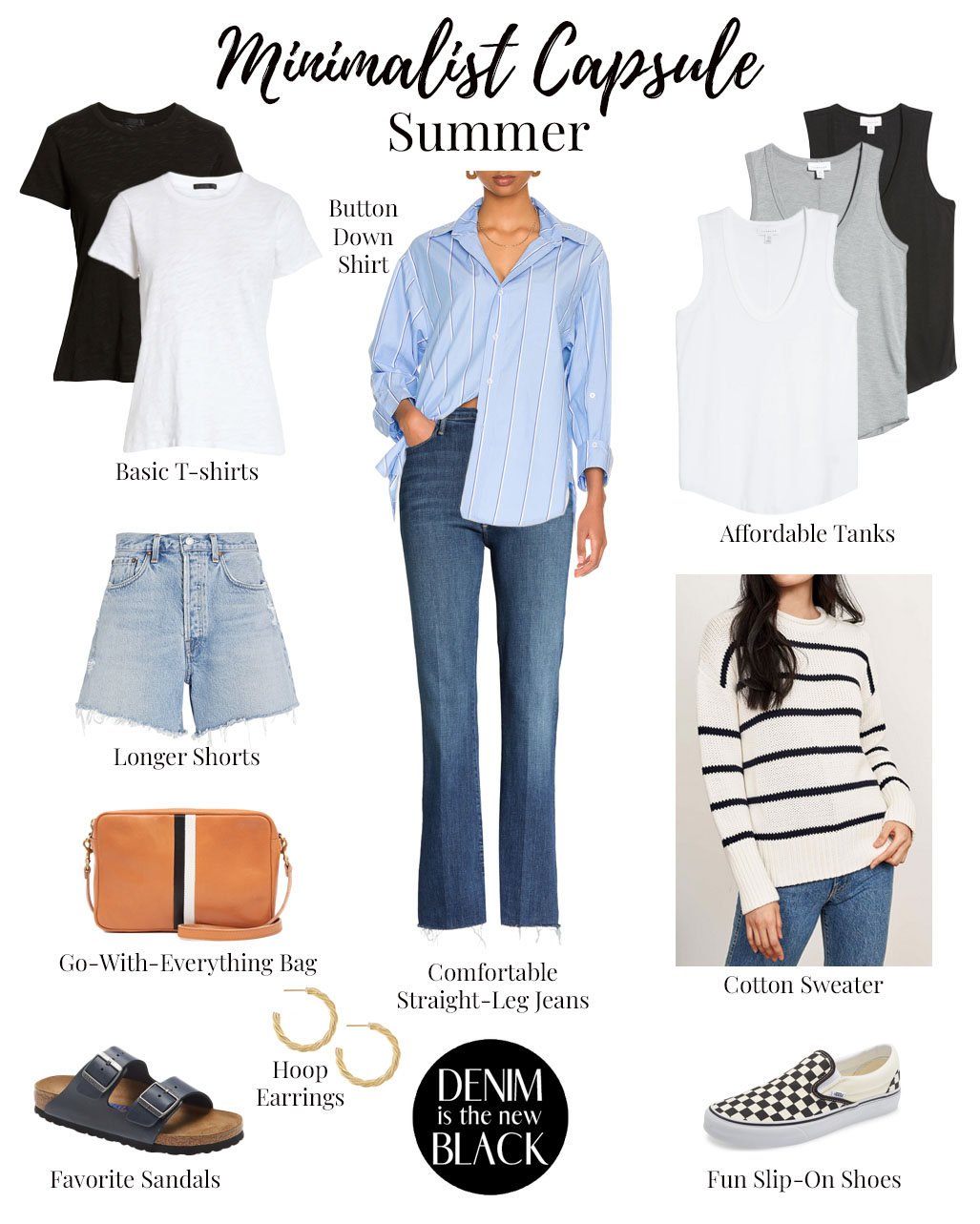 Minimalist Capsule Wardrobe List - The Top 10 - Denim Is the New Black