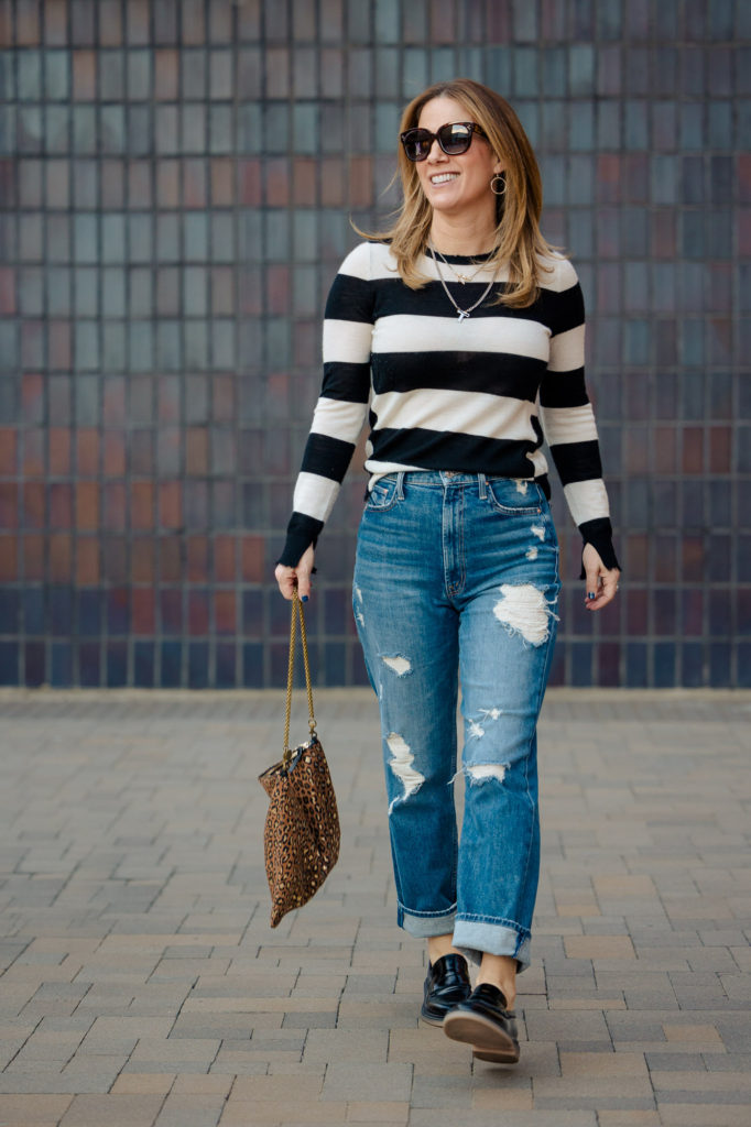 Stripes! Zadig & Voltaire sweater with Mother Study Hover