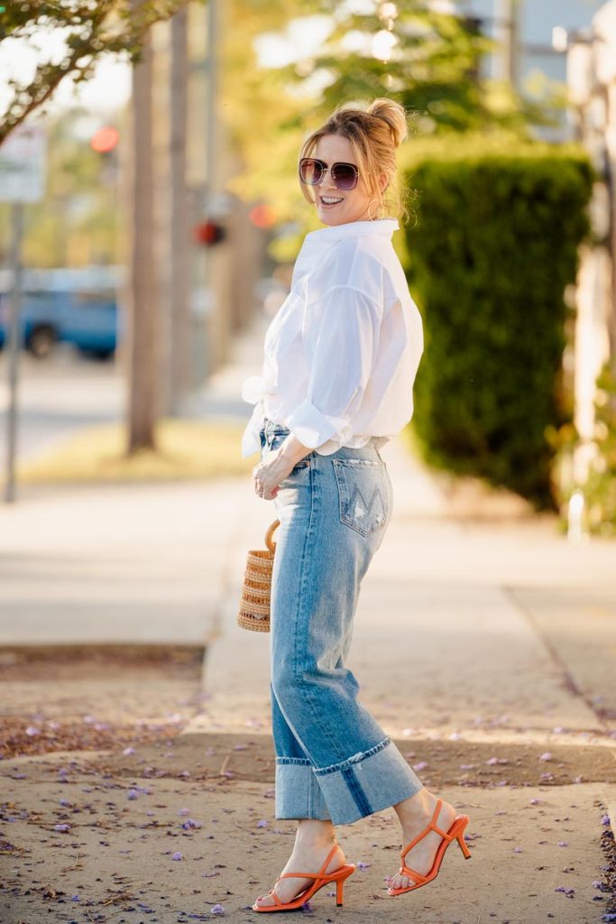 Wide Cuff Jeans - Mother Tunnel Vision + Citizens of Humaity Kayla + Cult Gaia Coco
