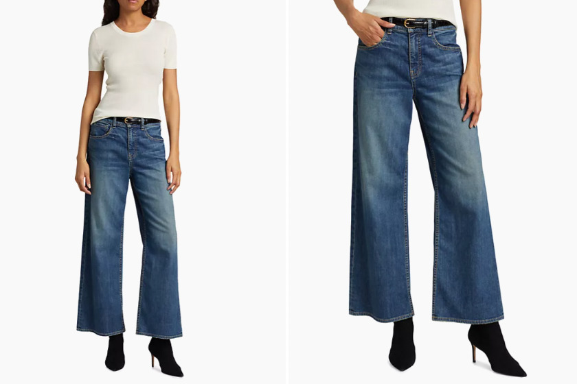 Nili Lotan Marlene Wide Leg Jeans