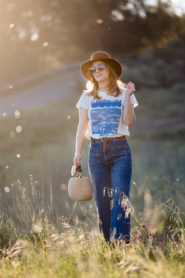 Clare V Pot de Miel - Best Graphic Tees for Spring - MOTHER Lil Sinful Wildflowers