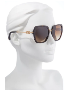 Valentino Geometric Sunglasses.