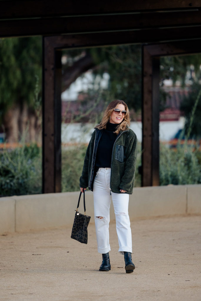 What To Wear With White Jeans In Winter Anine Bing